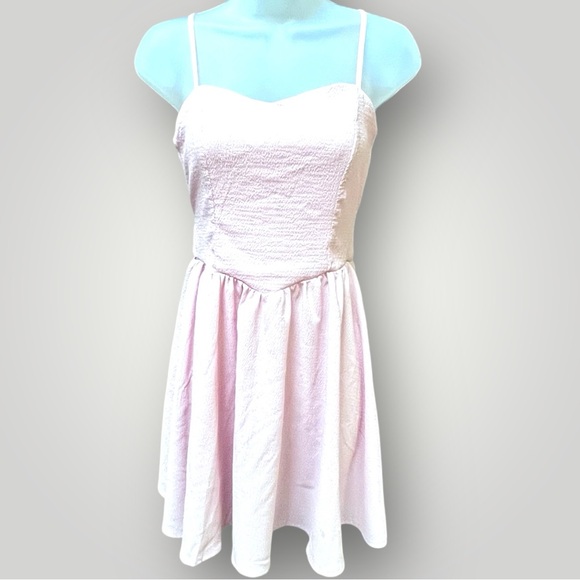 Shein Elegant Pink Sleeveless Dress - Picture 8 of 10